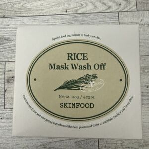SKINFOOD Rice Mask Wash Off 4.23oz Gently Exfoliates the Skin Softening skin New